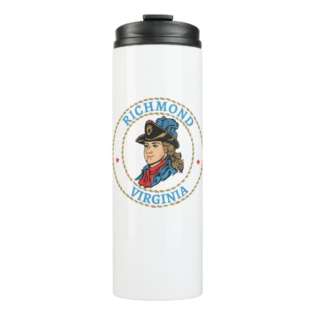 Richmond Virginia Colonial Thermosbecher (Vorderseite)