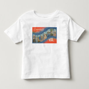 Richmond, Virginia - große Buchstabe-Szenen 4 Kleinkind T-shirt