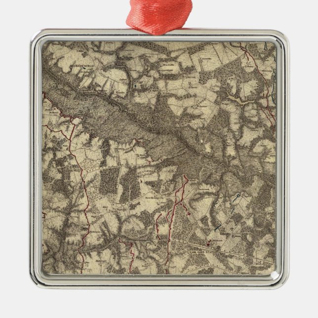 Richmond, Virginia Silbernes Ornament (Vorne)