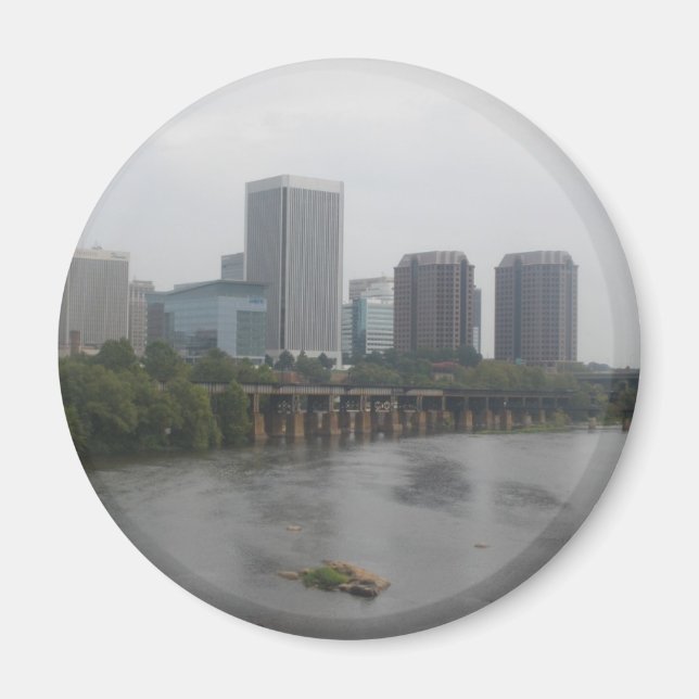 Richmond Virginia Skyline Magnet (Vorne)