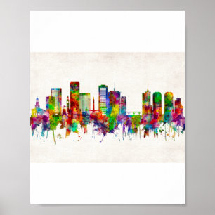 Richmond Virginia Skyline Poster