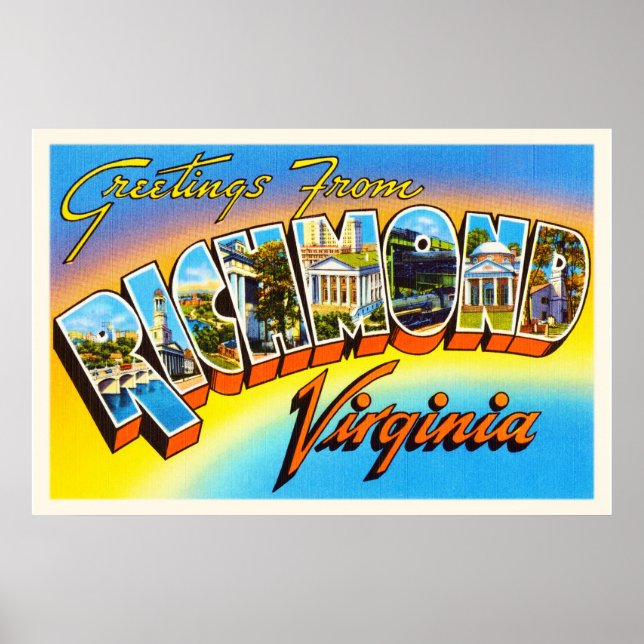 Richmond Virginia VA Old Vintage Travel Postcard- Poster (Vorne)