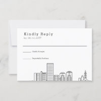 Richmond Wedding | Stilisierte Skyline-UAWG