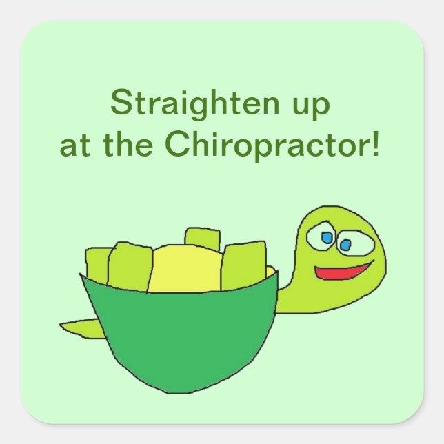 Richten Sie die Aufkleber für Chiropraktoren aus (Vorderseite)