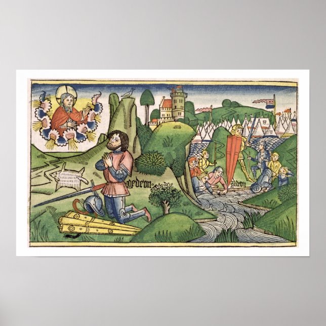 Richter 6 36 Gideon legt die Fleece aus dem " Poster (Vorne)