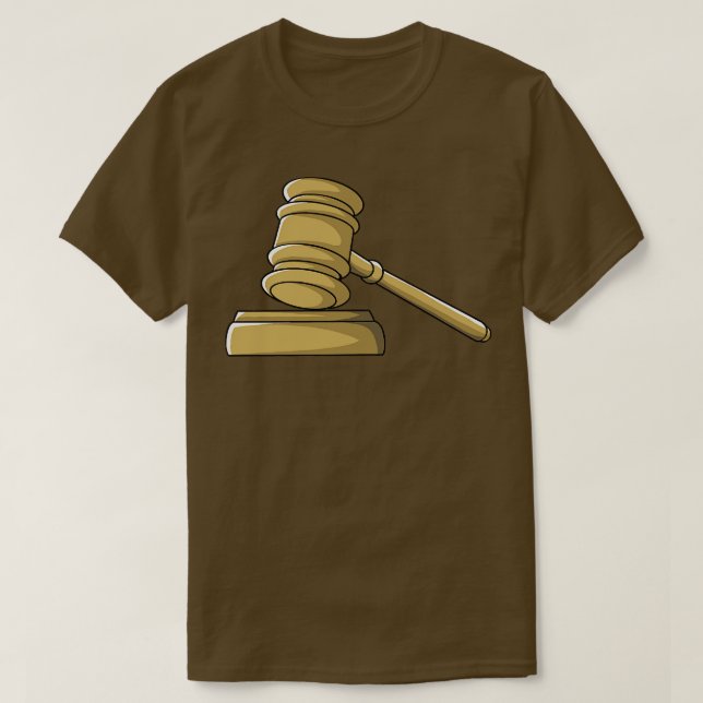 Richter des Gerichts Gavel - Anwalt T-Shirt (Design vorne)