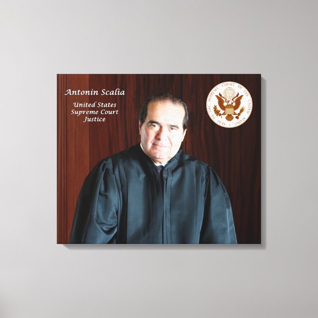 Richter des Obersten Gerichtshofs Antonin Scalia Leinwanddruck (Vorderseite)