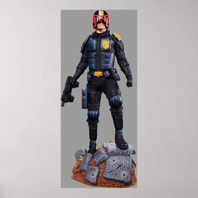 Richter Dreid Comic Charcter Held Poster (Vorne)