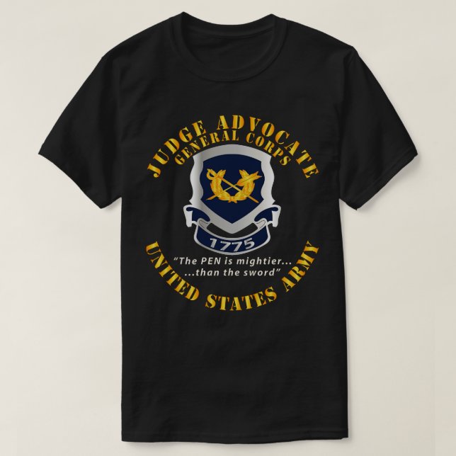 Richter Generalanwalt Wappen Pen ist Mighter T-Shirt (Design vorne)