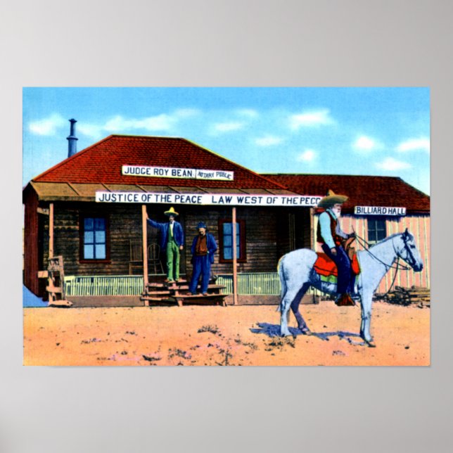Richter Roy Bean Law West of the Pecos Poster (Vorne)