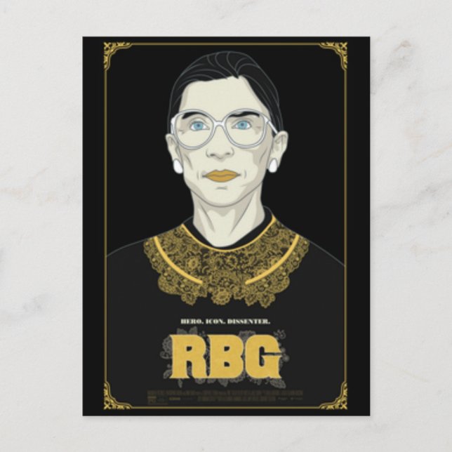 Richter Ruth Bader Ginsburg Postkarte (Vorderseite)