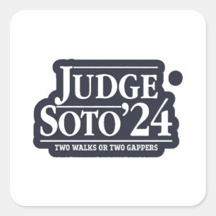 Richter Soto24 - Funny Gifts for Baseball Fans Quadratischer Aufkleber