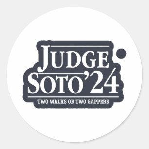 Richter Soto24 - Funny Gifts for Baseball Fans Runder Aufkleber