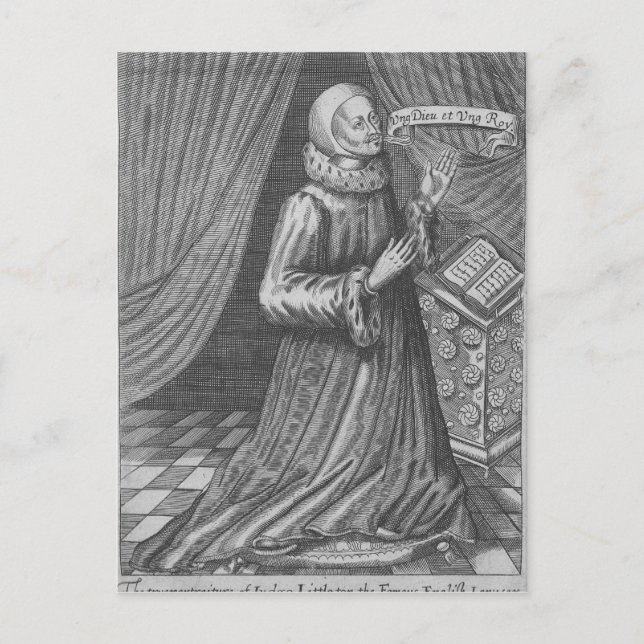 Richter Thomas Littleton, 1628 Postkarte (Vorderseite)