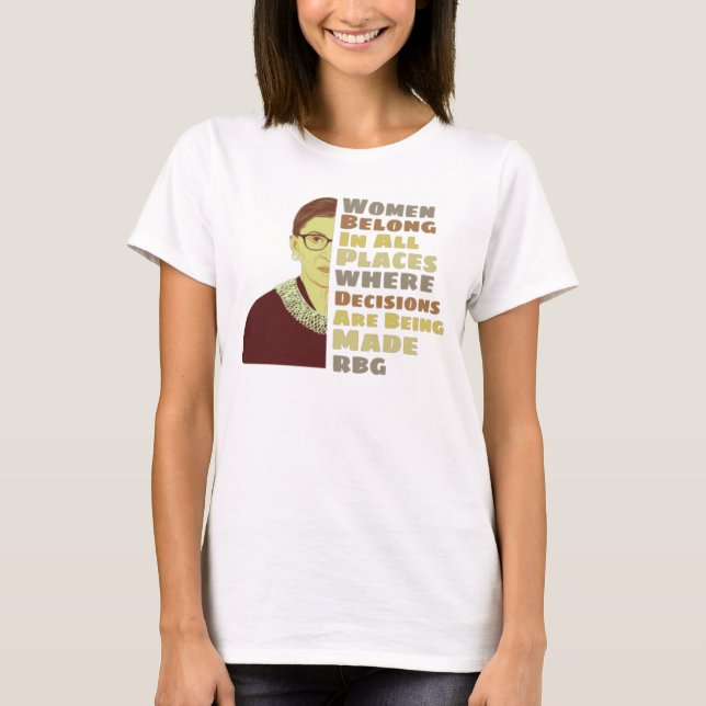 Richterin Ruth Bader T - Shirt (Vorderseite)