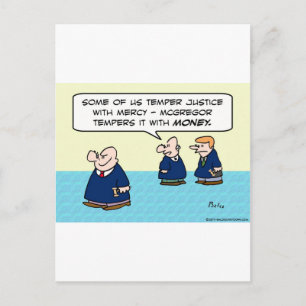 Richterjustiz mit Barmherzigkeit Postkarte