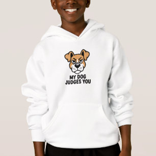 Richterlicher Hundegesicht Fett Sarkastischer Zita Hoodie