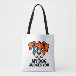 Richterlicher Hundegesicht Sarkastische Zitat Kuns Tasche
