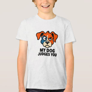 Richterlicher Hundegesicht Sarkastische Zitat Kuns Tri-Blend Shirt