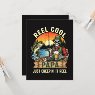 Richtig cooler Papa, der es richtig creepy macht Einladung