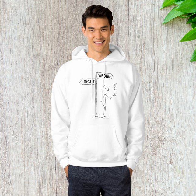 Richtig falsch Illustration Hoodie (Von Creator hochgeladen)