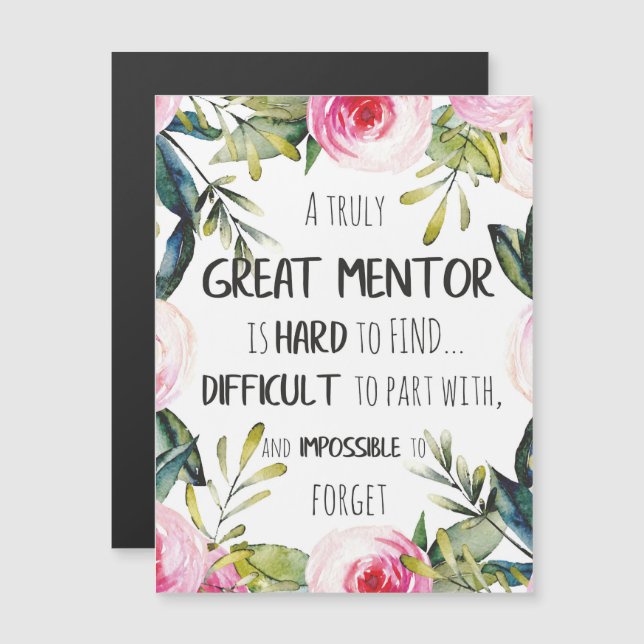 Richtig großes Mentor-Bonusangebot für Mentor-Gesc Magnetkarte (Vorne/Hinten)