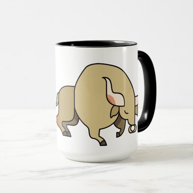 Richtig, ich bin ein Ochse Tasse (VorderseiteRechts)