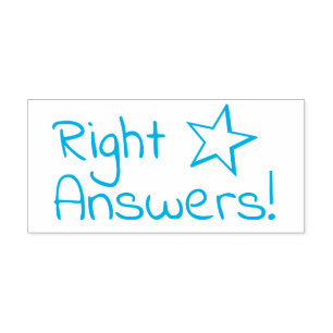"Richtige Antworten!" Teacher Feedback Rubber Brie Permastempel