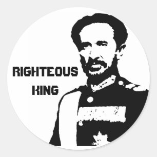 Richtige King Selassie I Aufkleber