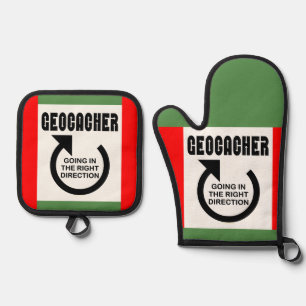 Richtige Richtung Ofenhandschuh & Topflappen-Set