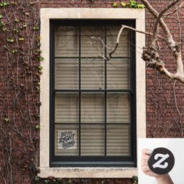 Richtiges 1 fensteraufkleber