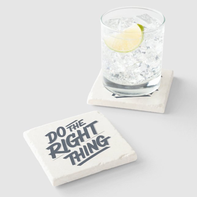 Richtiges 1 steinuntersetzer (Seitenansicht)