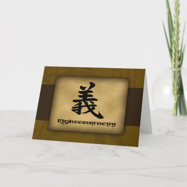 Richtigkeit chinesischer Grußkarten Karte (Vorderseite)