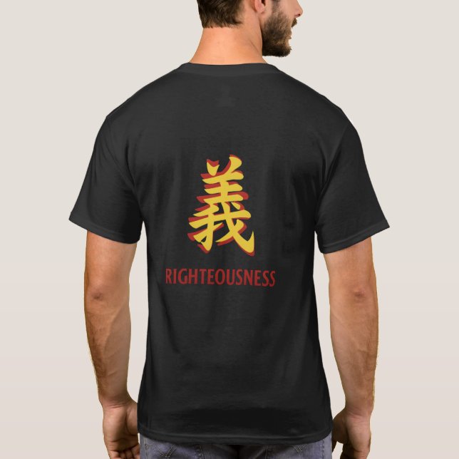 Richtigkeit-Der rechte Weg (義, Gi) T-Shirt (Rückseite)