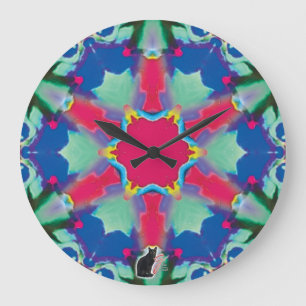Richtlinie Kaleidoskop Große Wanduhr