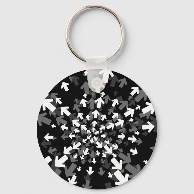 Richtung Abstrakter Schlüsselanhänger (Vorderseite)