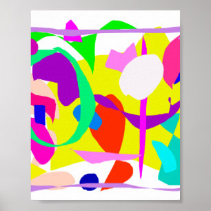 Richtung Alphabet Sense Zaun Avocado Paint Poster
