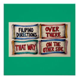 Richtung Filipino Street Poster