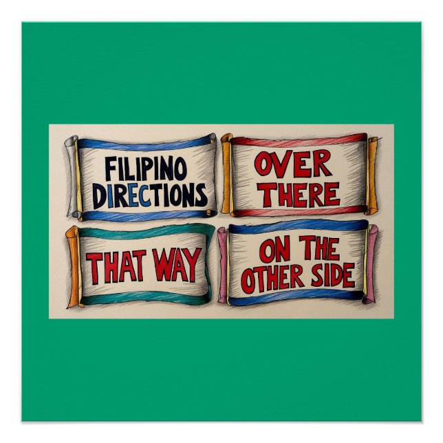 Richtung Filipino Street Poster (Vorderseite)