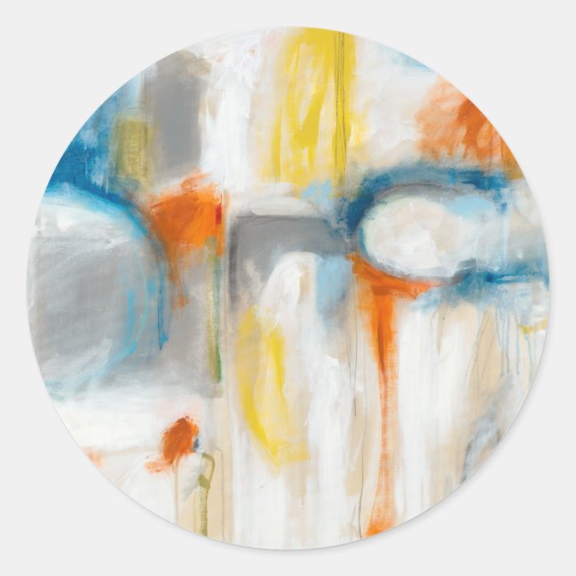 Richtung I Runder Aufkleber (Vorderseite)