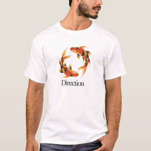 Richtung – Zeitloser Koi Symbol für Klarheit, Wach T-Shirt