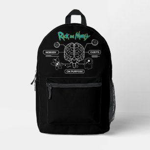 RICK AND MORTY™ Backup-Gehirn herunterladen Bedruckter Rucksack