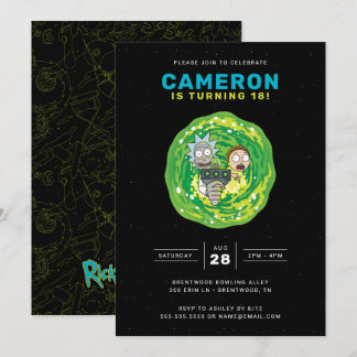 RICK AND MORTY™ Einladung zum Geburtstag