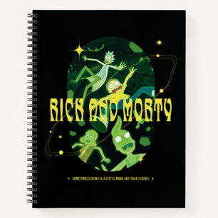 Rick and Morty Falling Quote Abzeichen Notizbuch