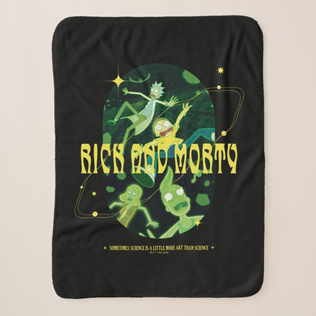 Rick and Morty Falling Quote Abzeichen Sherpadecke (Vorderseite)