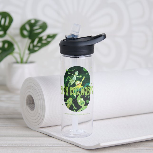 Rick and Morty Falling Quote Abzeichen Trinkflasche (Yoga)