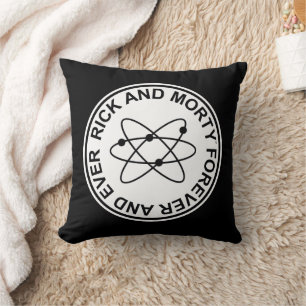 Rick and Morty Forever and Ever Atomic Abzeichen Kissen