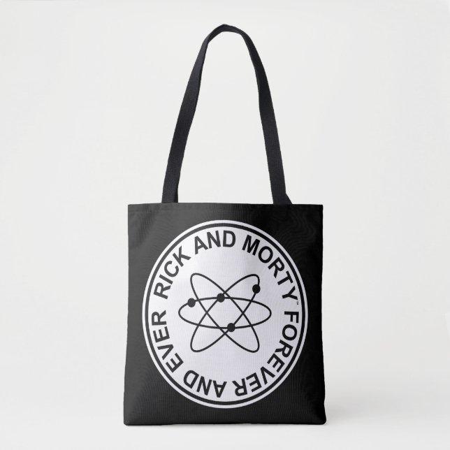 Rick and Morty Forever and Ever Atomic Abzeichen Tasche (Vorderseite)