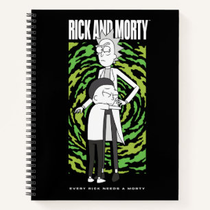 RICK AND MORTY™ Morty umarmt Rick Notizbuch