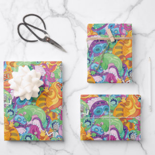 Rick Apokalypse Party Alien Pattern Geschenkpapier Set